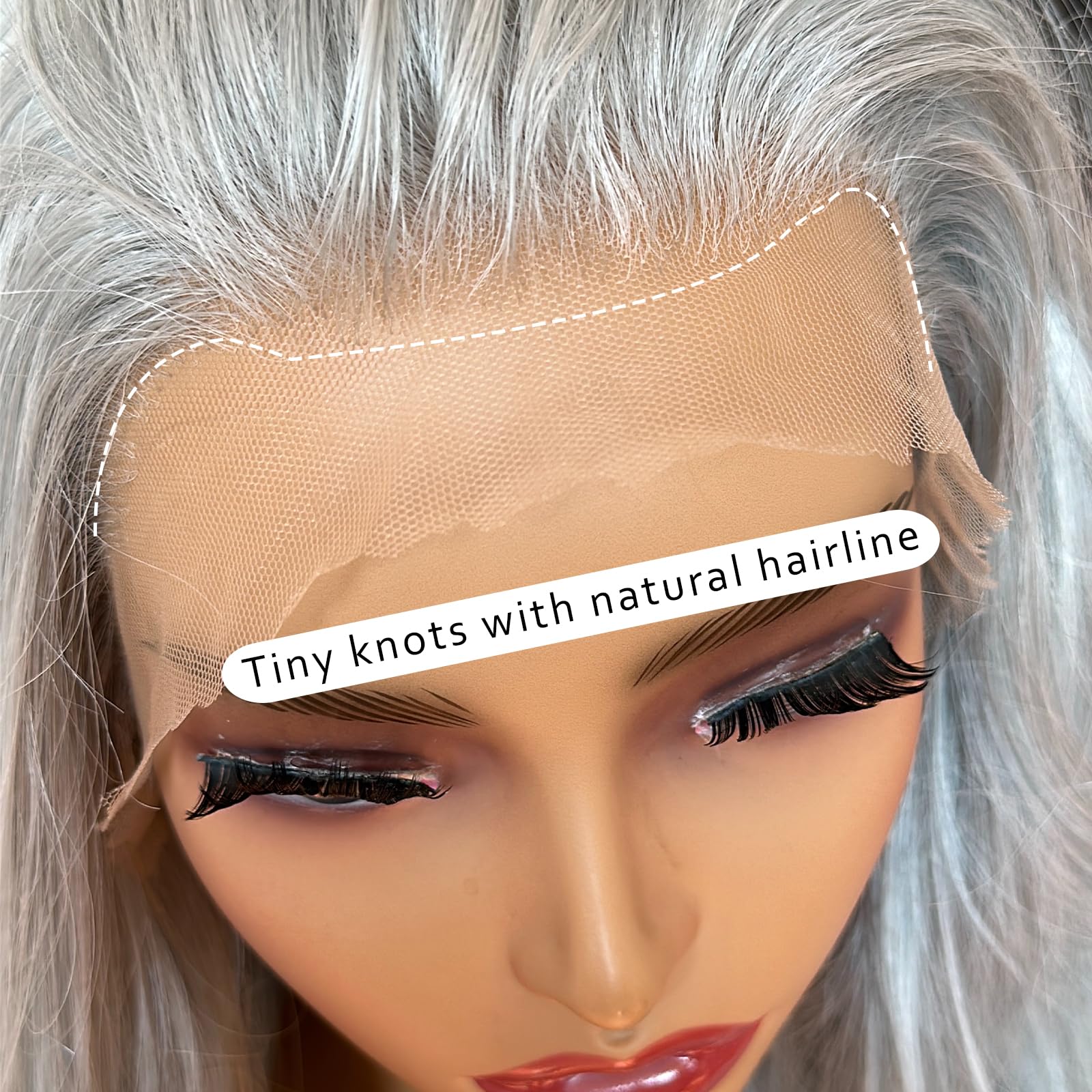 34 Inch Body Wave Preplucked Hair Look Like Human Hair Wigs Highlight Brazilian Glueless Lace Front Wigs Ombre Blonde Straight Synthetic Wig With Baby