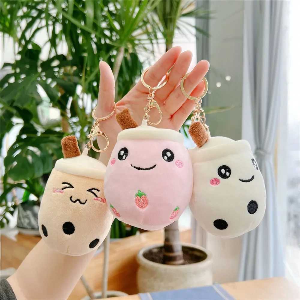 Kawaii keychain plush keychain toy bubble tea stuffed animal cute food milk tea soft toy room decoration pillow gift Peluche W250411