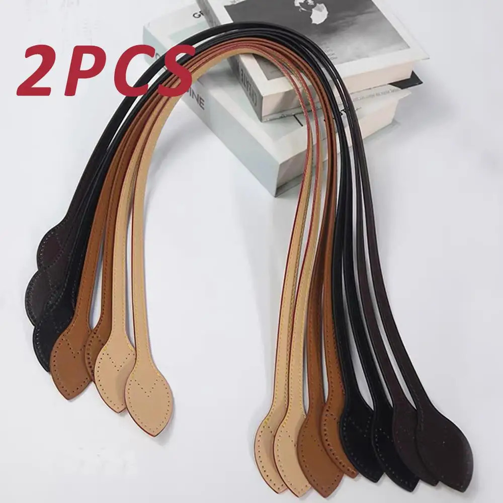 1 Pair PU Leather Shoulder Bag Strap Girls Bag Belt Bag Handle DIY Replacement Handle Bag Accessories Handbag Handle Straps 251110