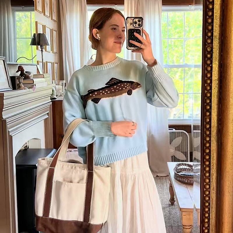 Women's color-block pullover sweater, a long-sleeved, loose-fitting, versatile comfortable sweater is a bestseller, ideal for festivals, vacation