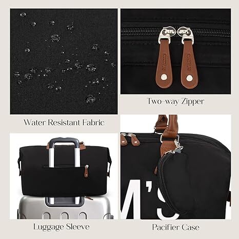 Weekender Bag For Women, Travel Duffel Bag For Women, Gym Bag Girls Traveling Mom Bag ,Carry On Tote Bag For Women Travel Sports Airplanes 3Pcs Set dd