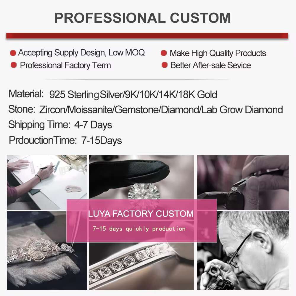 High Quality Engagement Wedding Ring for Women 925 Silver Ring 10k 14K Solid Gold Baguette VVs Moissanite Diamond Cluster Ring