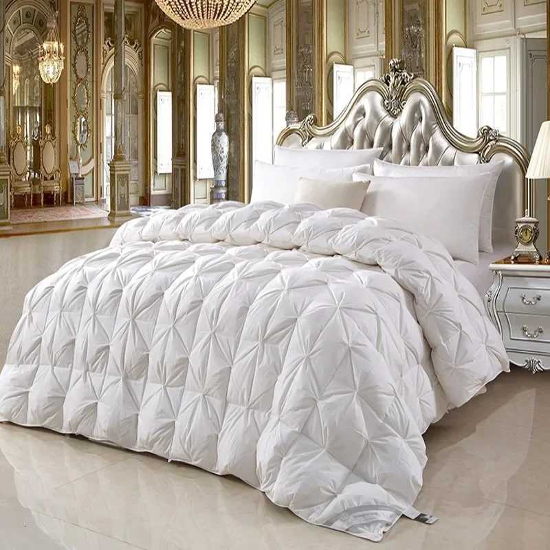 Blanket 100 white goose down comforter high-quty five-star hotel twisted flower comforter pure cotton winter thick comforter C251111