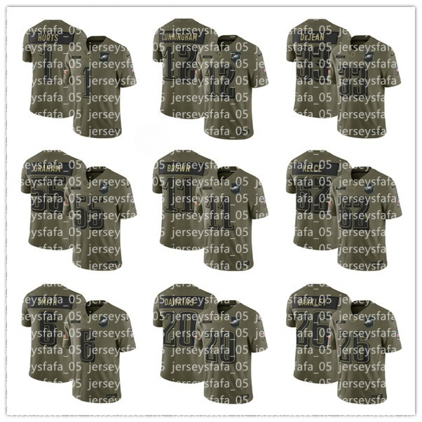 Men Women Youth Eagles 2025 Salute to Service jersey Saquon Barkley Jalen Hurts DeVonta Smith A.J. Brown Cooper DeJean Jalen Carter