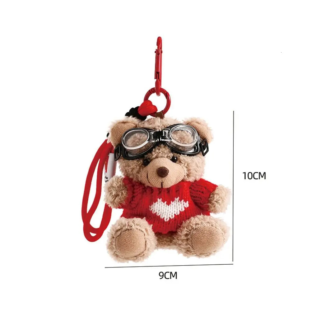 Cartoon Brown Bear Doll Plush Bear Pendant Bag Accessories Cute Plush Hangings Ornament Bag Pendant 251110