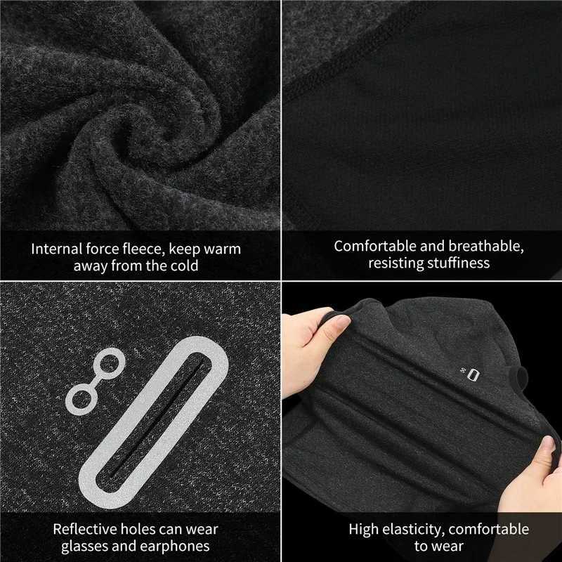 ROCKBROS Balaclava Mens Hat Winter Women Motorcycle Mask Warm Cycling Helmet Liner Caps Windproof Breathable Washable Equipment S251110