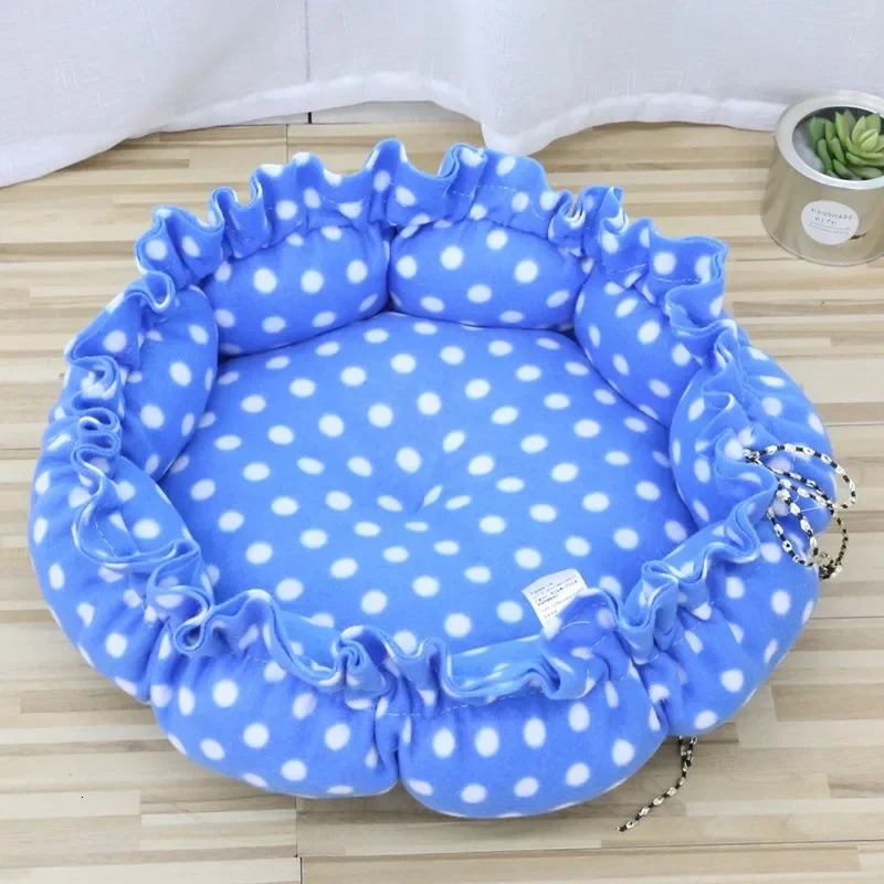 Creative Soft Warm Nest DualUse Pet Cushion For Cats Puppies Adjustable Bed Supplies Drawstring 251110