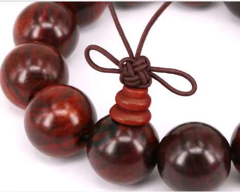 Accept 18mm red rosewood round bead bracelet