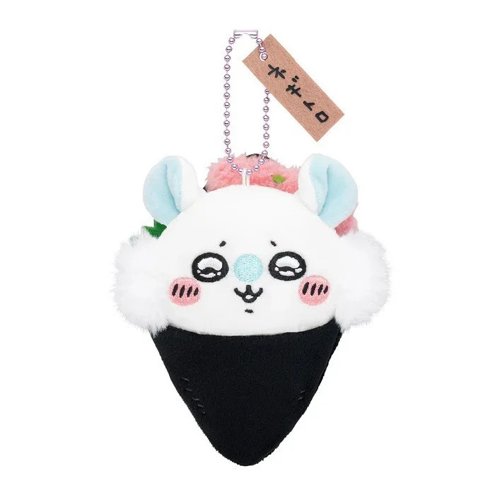 Chiikawa Sushi Series Hachiware Black Tea Cup Usagi Caviar Flying Squirrel Sea Otter Lion Sa Pendant Plush Doll Bag Hanging Gift 251110