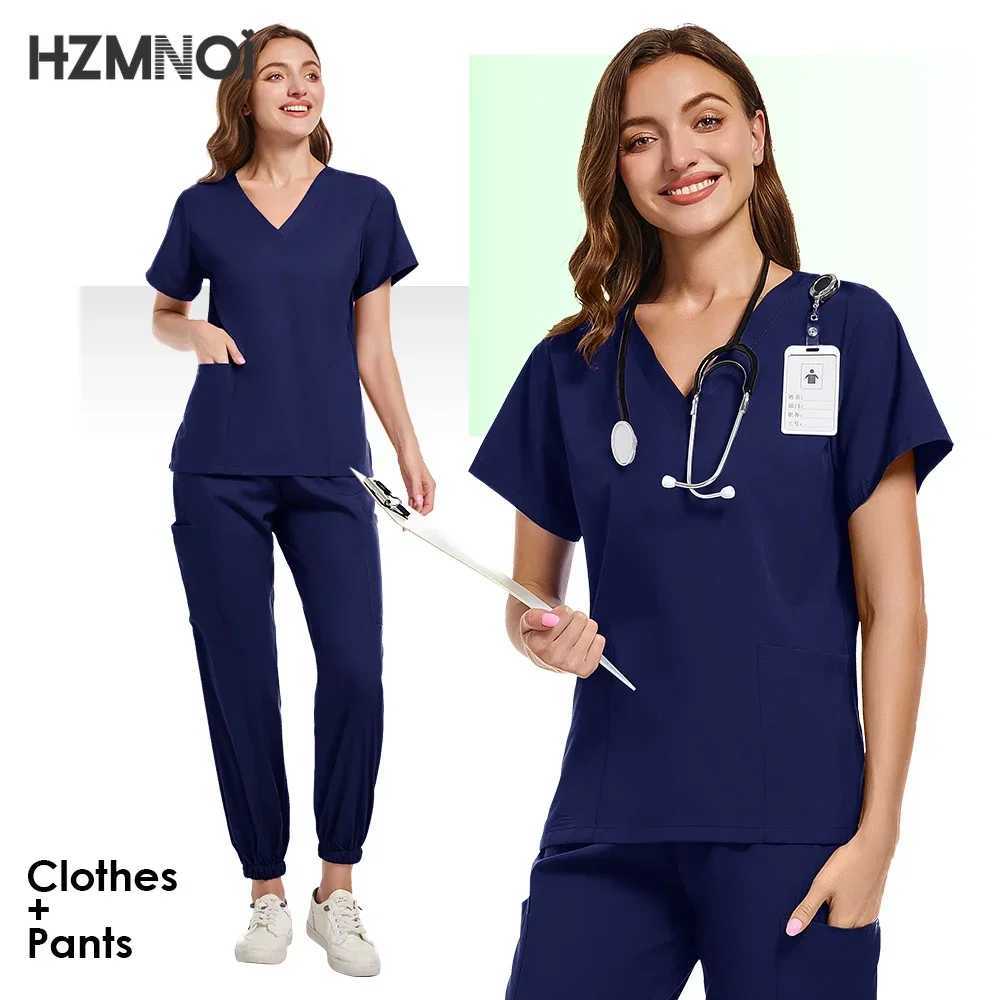 Sales Doctor Nurse Scrubs Set Medical Uniforms Women Jogger Set Hospital Accessories Operating Room Surgical Workwear X250410