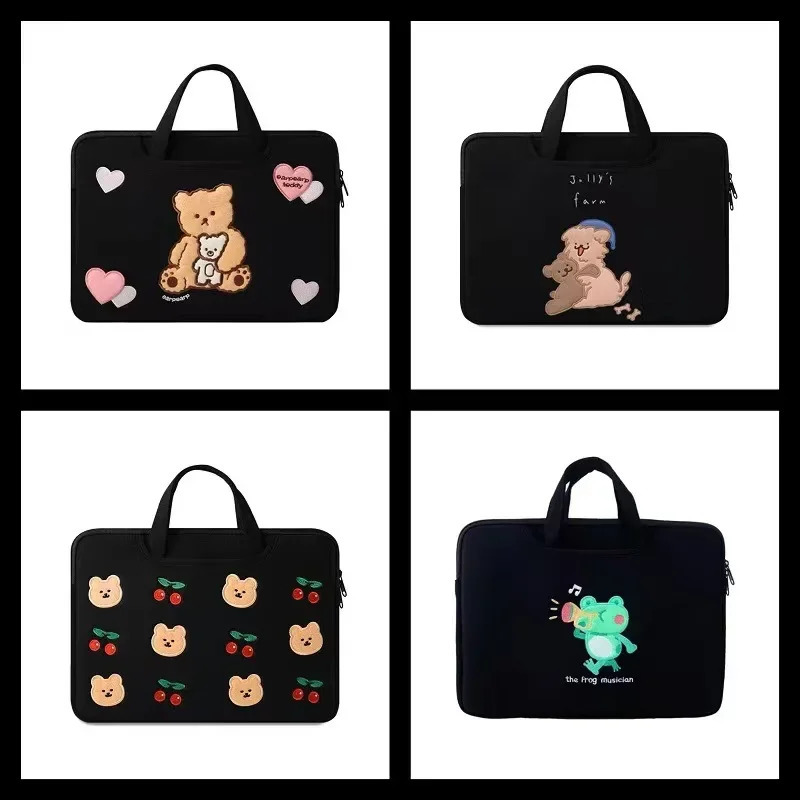 Cute Cartoon Tablet Sleeve Bag Laptop Handbag 13.3 /13.6/14/15.6/16 lnch Portable Computer Sleeve Case for lpad 250407