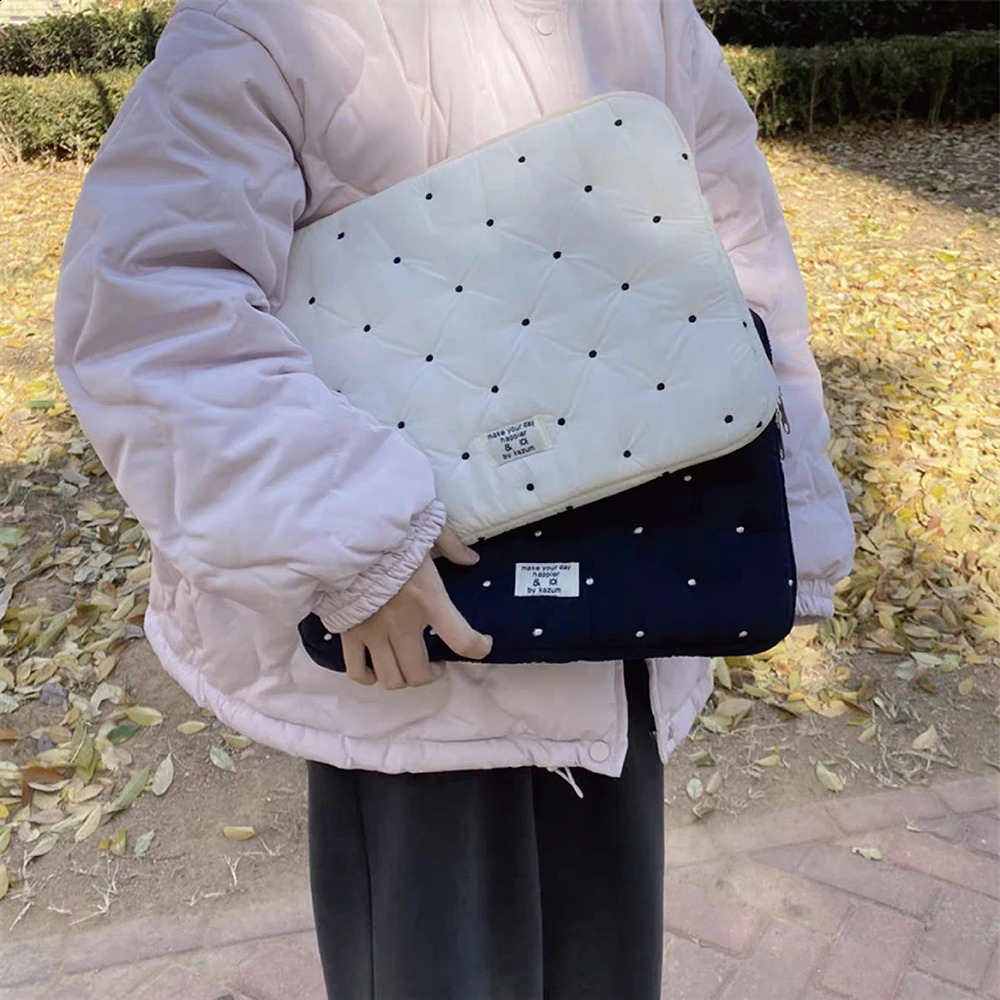 Laptop bag for air 13 case 13-14 Inch puffy notebook pouch 15-16Inch Cute laptop sleeve 9-11 Inch Tablet Sleeve girl bag 250407