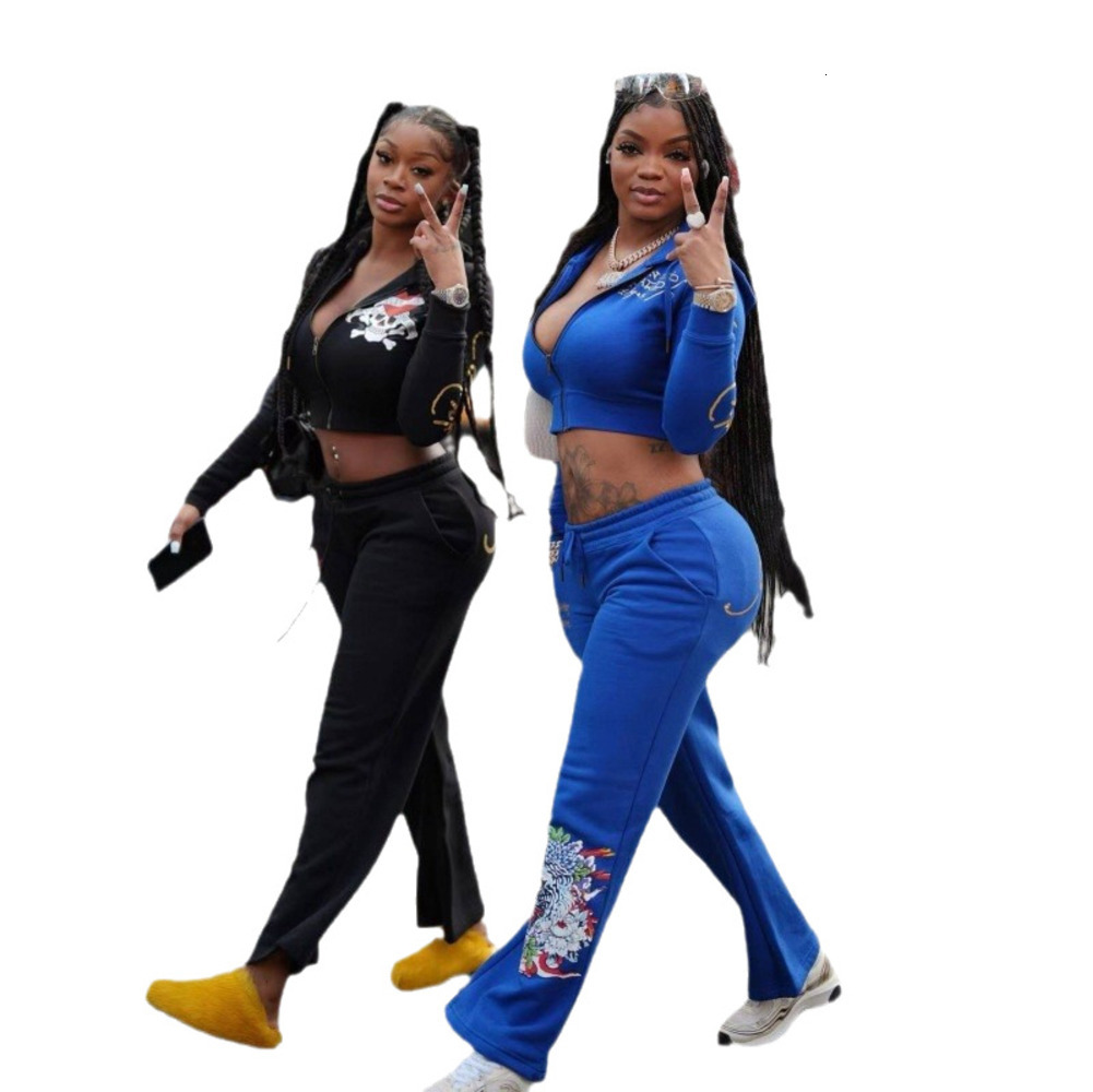 Womens High Quality Tracksuit Women Track Letter jogger suits Sweatsuits Hoody hardy set d2a C260312