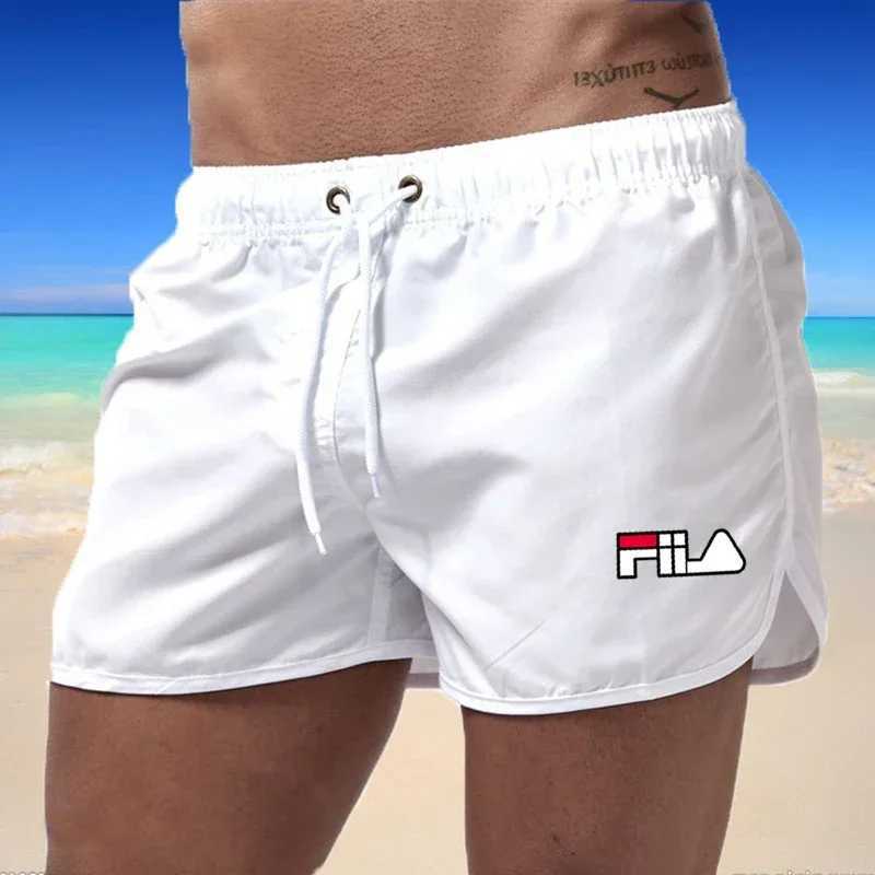 2025 mens fast drying breathable multi-color printed beach shorts three-way casual sports shortsW250410