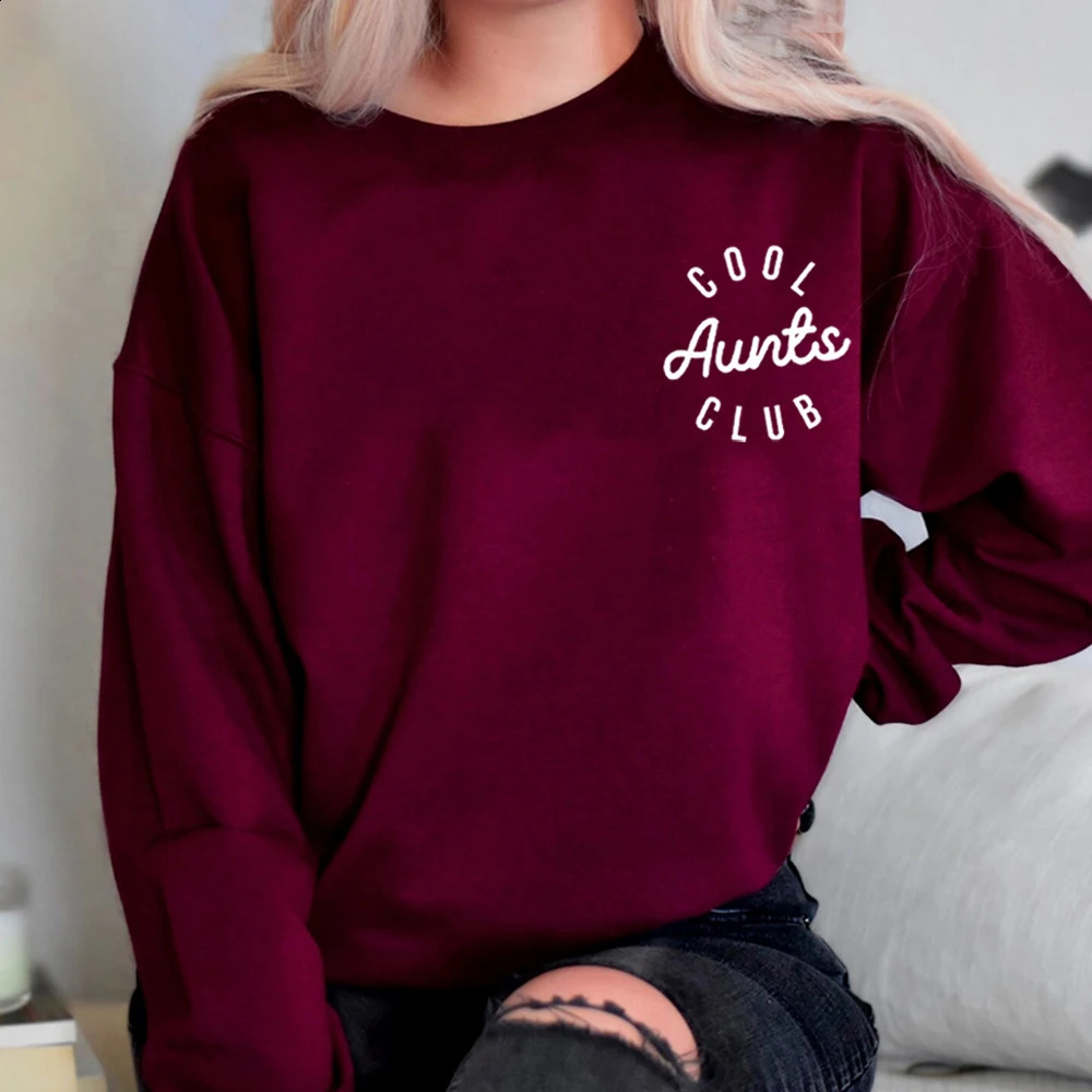 Cool Auntie Club Sweater Shirt Favorite Hoodie Gift from Niece Fun Womens Clothing 250314