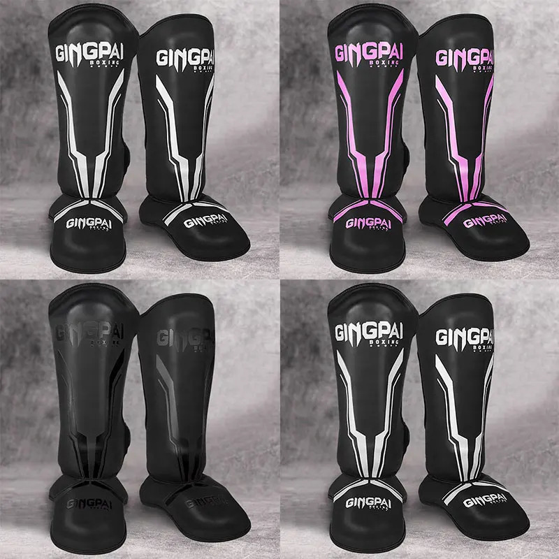 Professional Kickboxing Leg Guard Muay Ankle Protector Sparring MMA Shin Boxing Thickened Fighting Gear Ankle Protective 251107