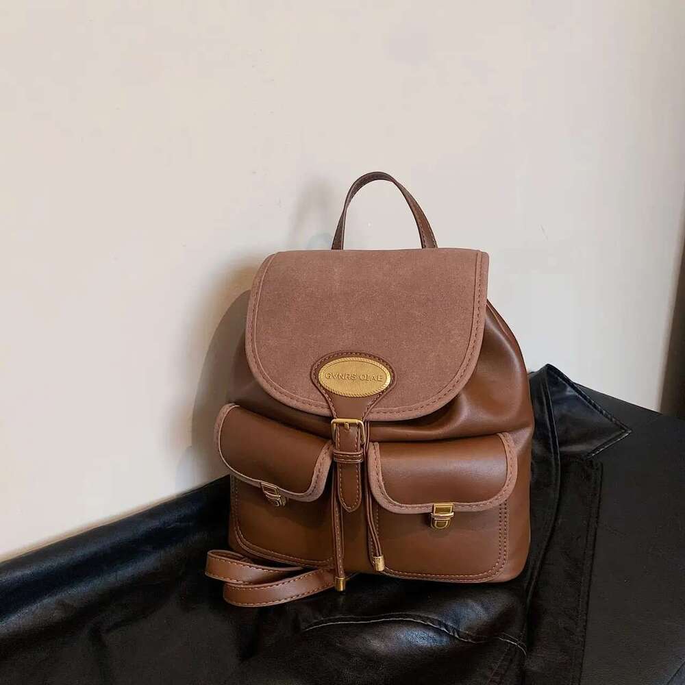 Women's Bags Designer Brand 2024 New High Quality Retro Preppy Style Korean Fashion Backpack for Women Large Capacity Schoolbag Free Shipping