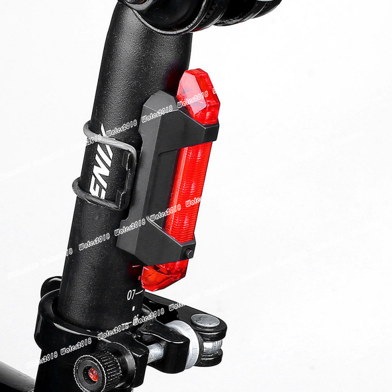 5 LED USB Rechargeable mountain Bike Tail Warning Light Rear Safety Lamp Cycling Bicycle Reflector lights