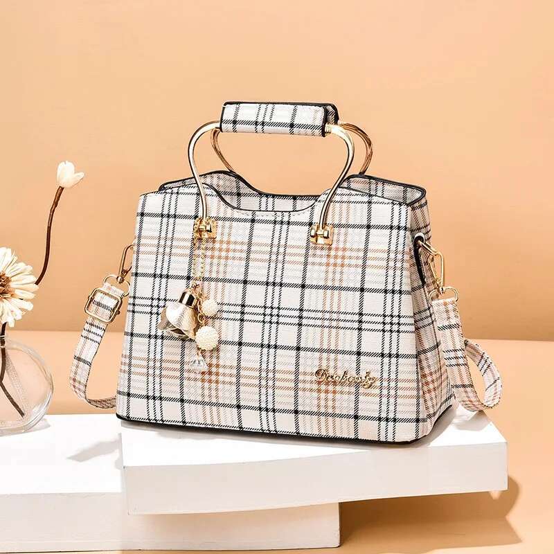2025 New Fashionable Women's Crossbody Bag Leather Adjustable Shoulder Strap Top Handle Bag Large Capacity Shoulder Bag Designer Women's Han
