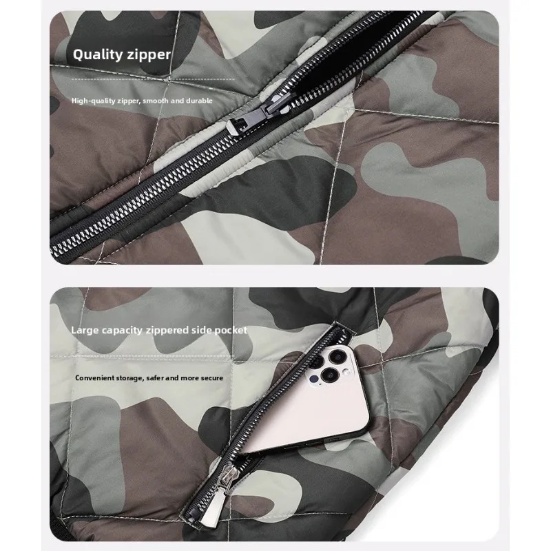 Double-Sided Wear Camouflage Puffer Jakcet Men Autumn Winter Padded Pilot Jackets Mens Baseball Uniform Outerwear Workwear Coat 251106