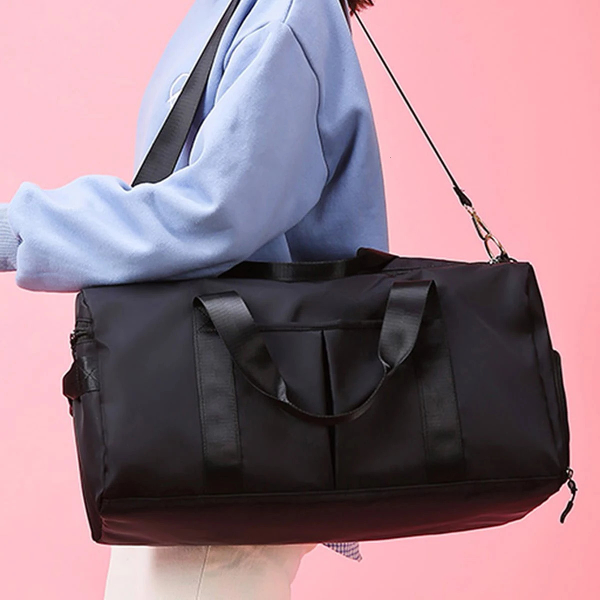 lightweight simple and large-capacity travel luggage bag with an independent shoe compartment fashionable travel bag 251110