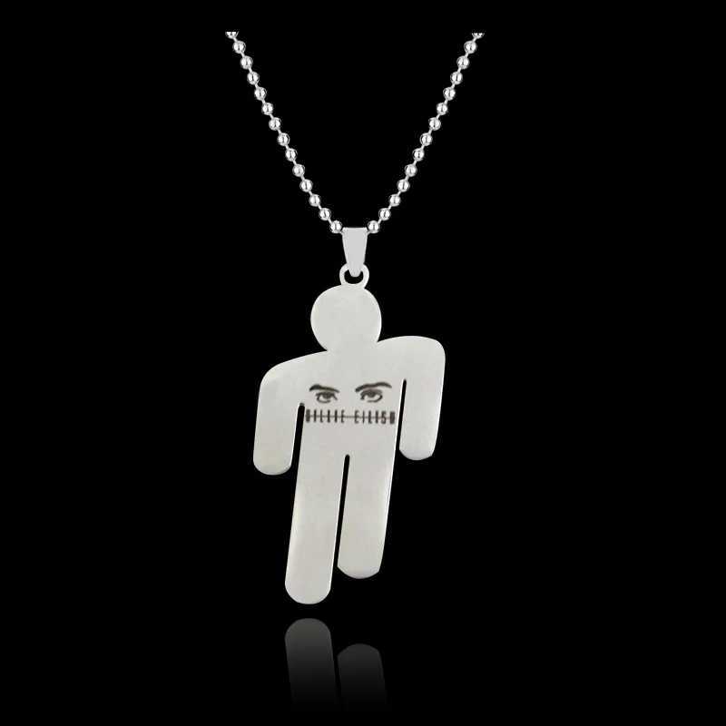 Billie Necklace Hip Hop Style Titanium Steel Pendant Neck Decoration Accessories Fashion Jewelry GiftC250411