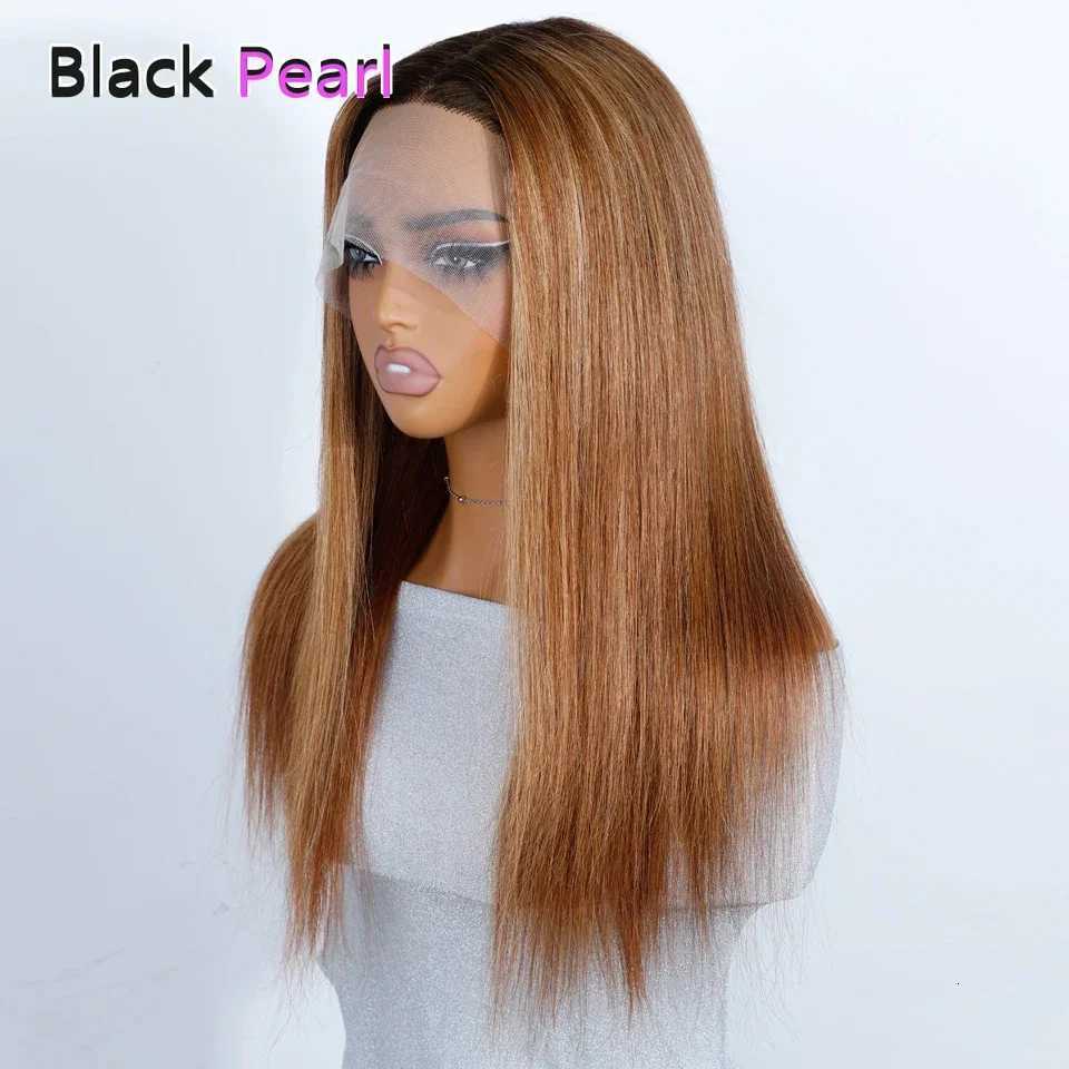 Glueless WIg Highlight Blonde 28 Long Bone Straight 13x1 T HD Lace 100 Human Hair Wigs For Women Brazilian Remy Hair WigsT251111