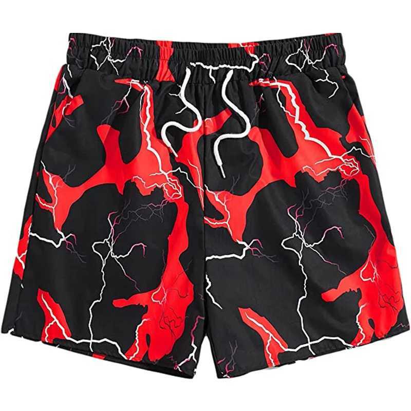 Thunder Lightning Graphic Shorts 3D Printed Hip Hop y2k Board Shorts Summer Hawaiian Swimsuit Cool Surfing SwimsuitW250410