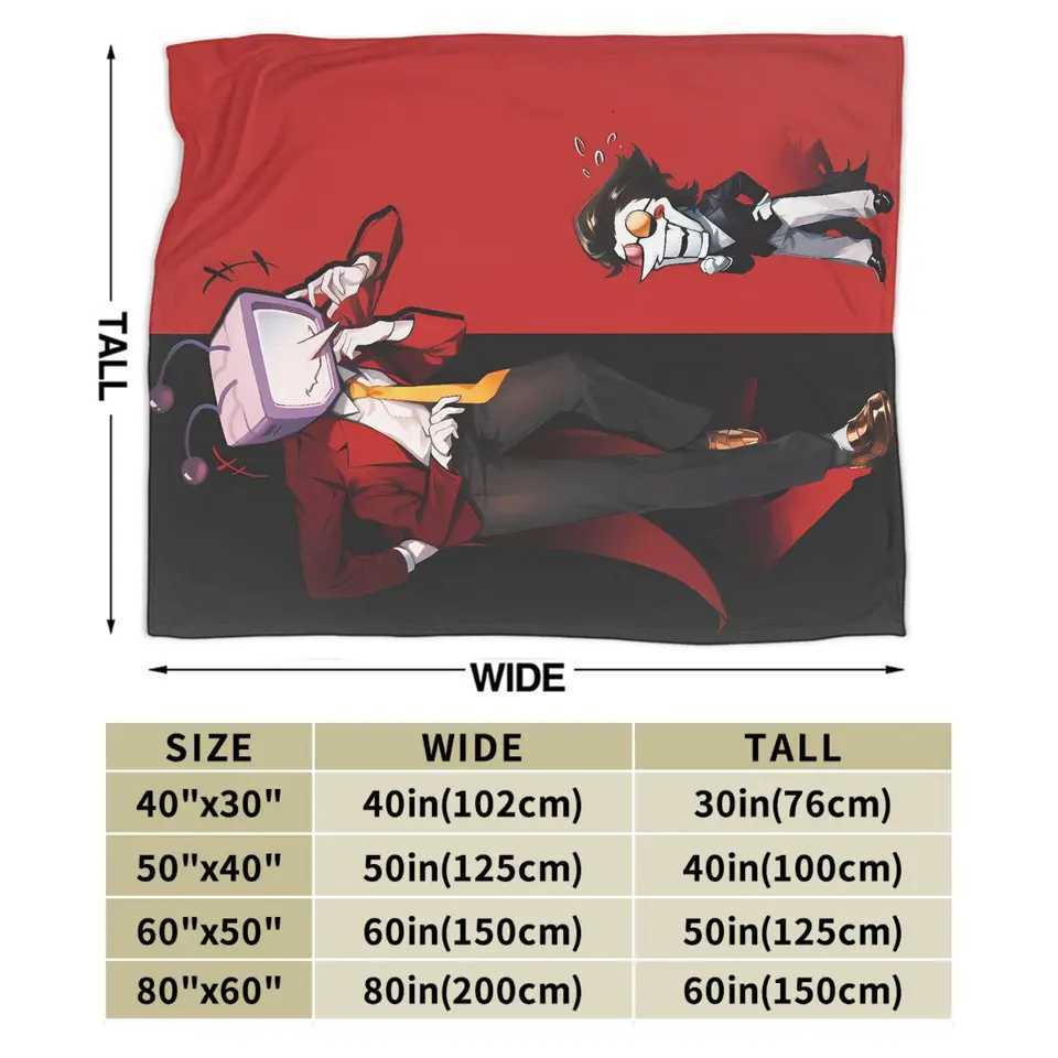 Spamton And Tenna Child Of Divorce Deltarune Game Blanket Super Warm Plush Throw Blanket For Outdoor Flannel Bedspread Bed Cover C251111