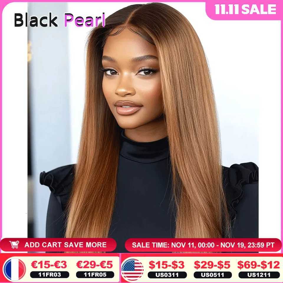 Glueless WIg Highlight Blonde 28 Long Bone Straight 13x1 T HD Lace 100 Human Hair Wigs For Women Brazilian Remy Hair WigsT251111
