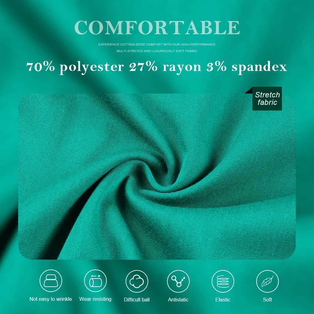High Quty Uniforme Medical Nurse Uniform Scrub Set Women and Mens Modern V-Neck Top and Pant Hospital Workwear Doctor Suits X2504101