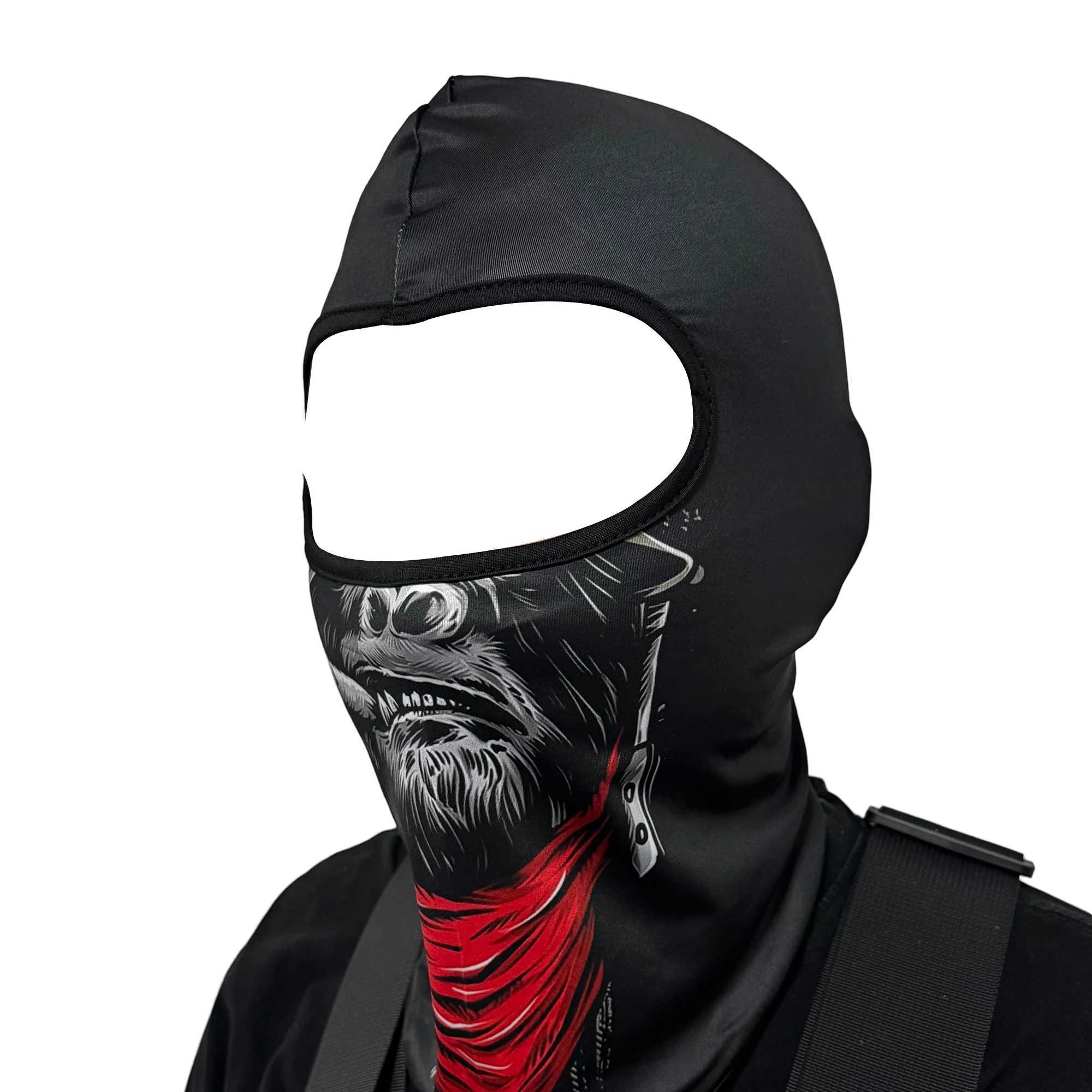 Outdoor Motorcycle Motobike Windproof Sunblock Dust Face Mask Headscarf Summer Men Women Skull Graffiti Mask S251110