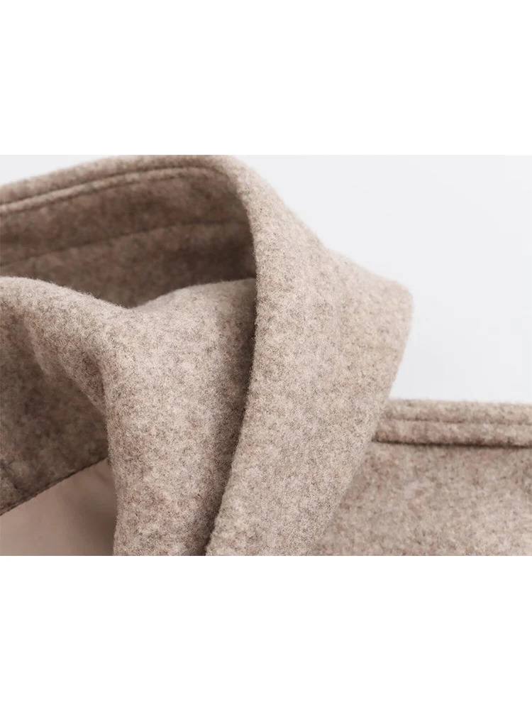 Hooded Zipper Short Jackets For Women Vintage Long Sleeve Loose Fit Bomber Jacket Coats Autumn 2025 Thick Warm Outerwears 251105