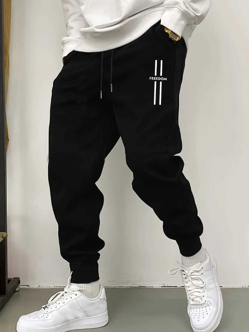 Mens loose sports pants - autumn and winter running pantsXJ250410