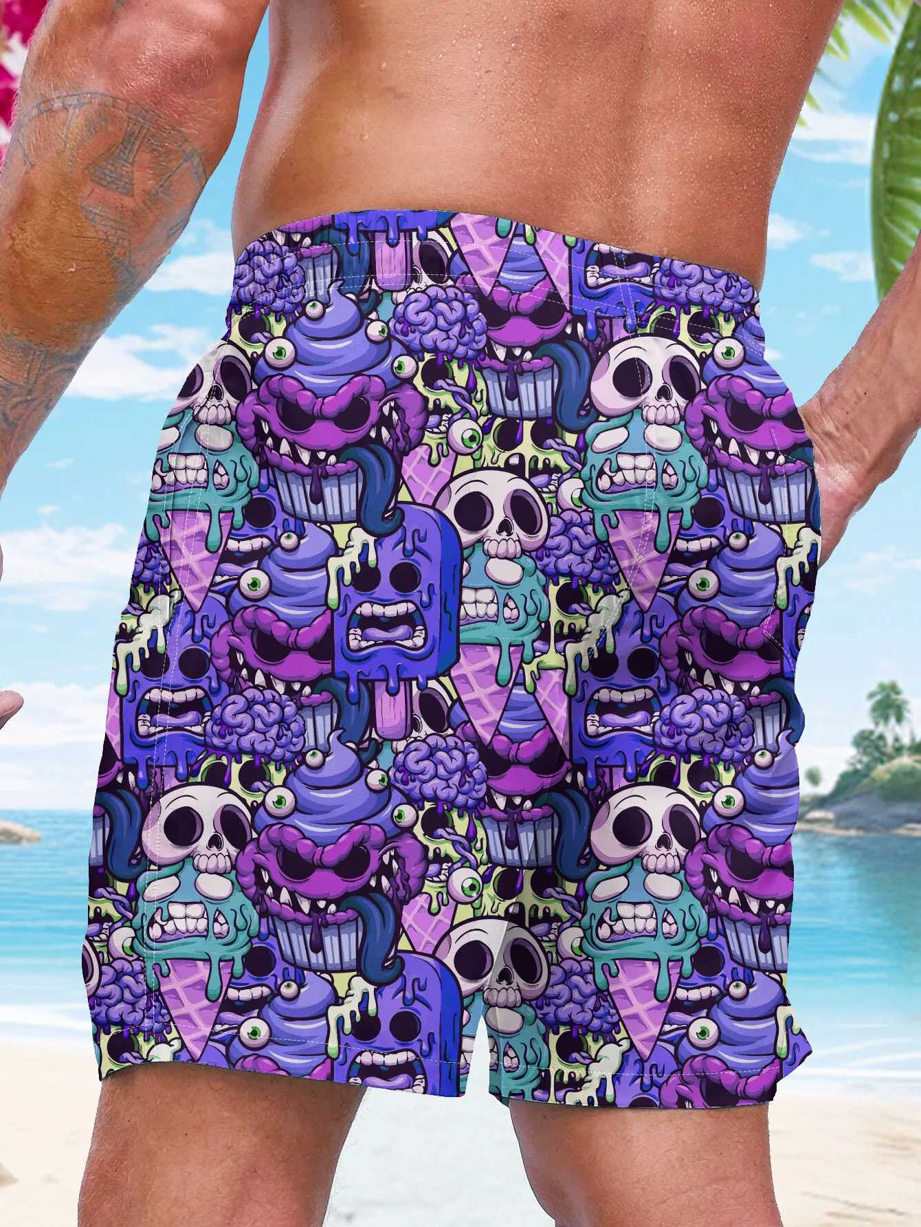 3D printed mens swimsuits quick drying mens swimsuits mens swimsuits with pockets swimsuits surfing suits paddles fishW250410