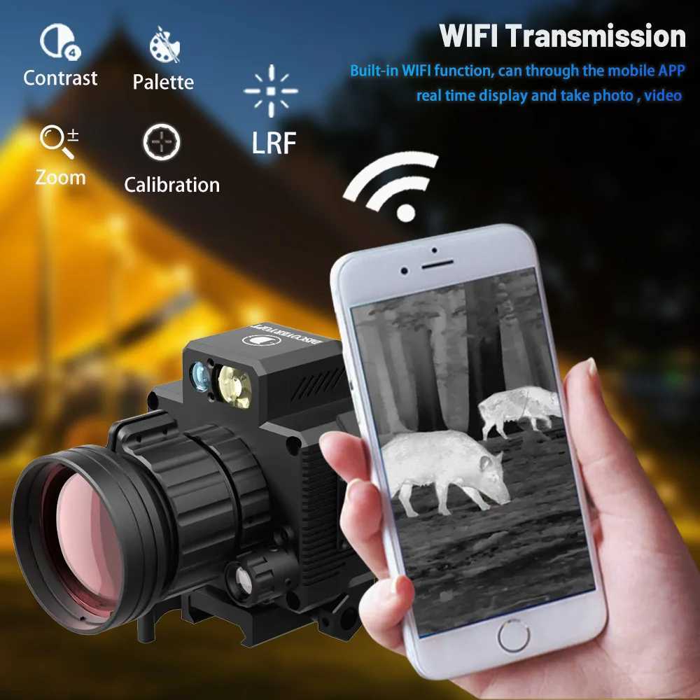 DTS219 Mono Tactical Retina Thermal Imaging 4 Pseudo Color 256x192 Infrared WIFI Anti Shock Hunting Clip Thermal Imaging X250411