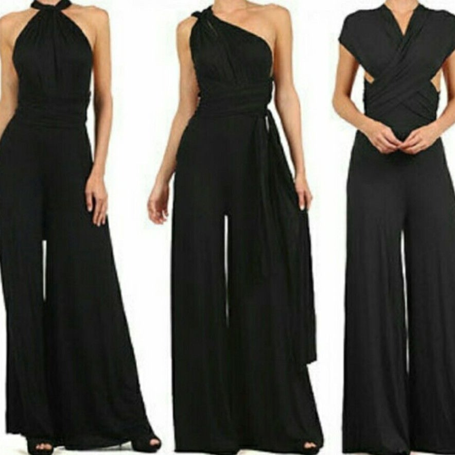 Multi wearing method, multi rope cross OL sexy bandage jumpsuit, fashionable women's clothing