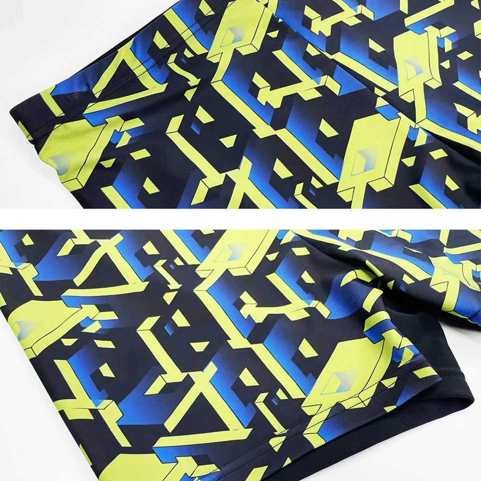 Young boy swimming interference machine solid swimsuit UPF 50+sun prefabricated fast drying sports swimsuit childrens swimming shortsW250410