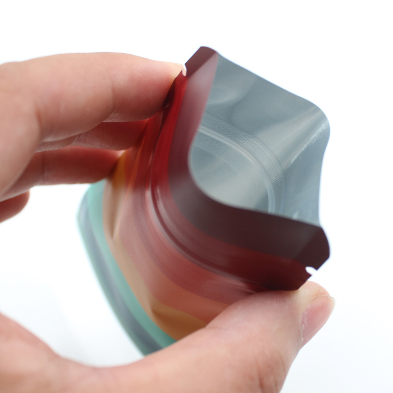 Rainbow Mylar bags 3.5g Ziplock bags Aluminum Foil bags Smell proof Zip Lock Package bag Cookies Food Storage Bags Sample Bags