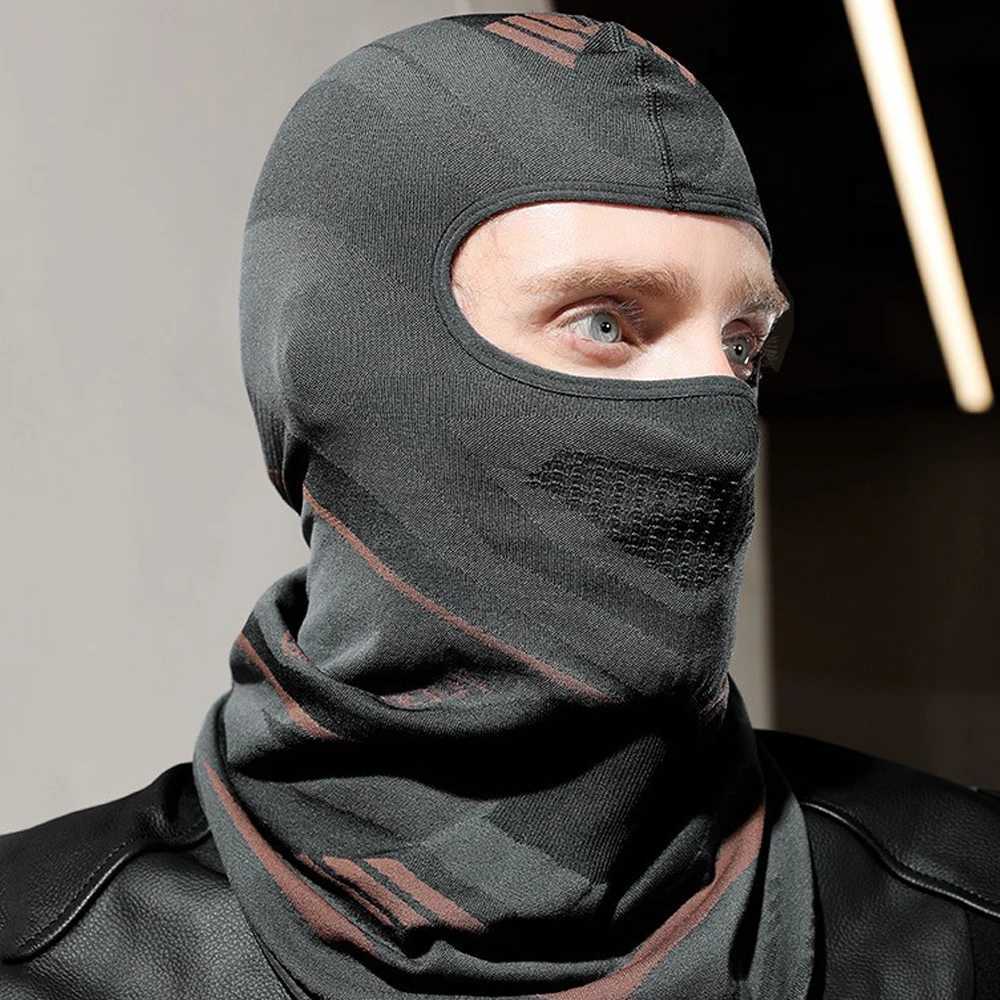 Sports Winter Thermal Cycling Face Mask Balaclava Head Cover Ski Bicycle Motocycle Windproof Soft Warm MTB Bike Hat Headwear S251110