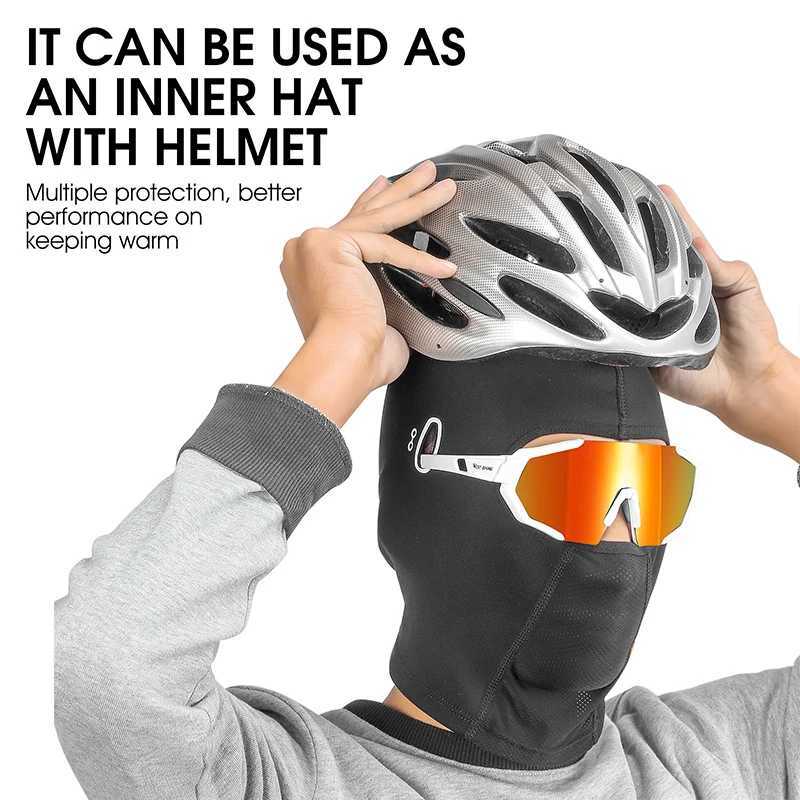 WEST BIKING Thermal Cycling Headgear Velvet AutumnWinter Full Face Mask Windproof Breathable Motorcycle Bike Helmet Liner S251110