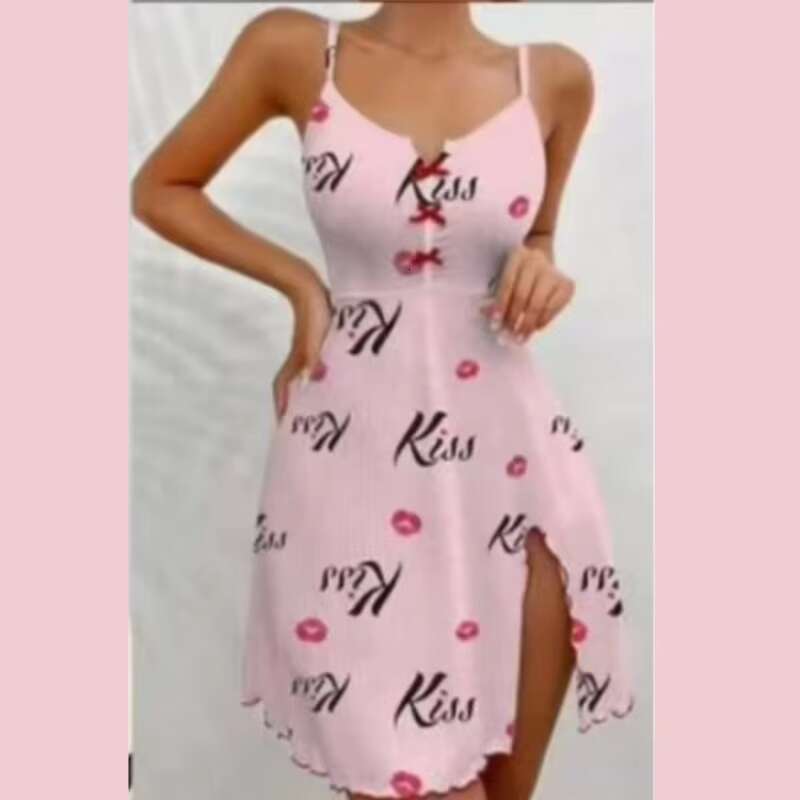 Sfy-Y1578 Women's Loungewear, Sexy Printed Dresses, Underwear Camisole Pamas, Nightdress, Wholesale