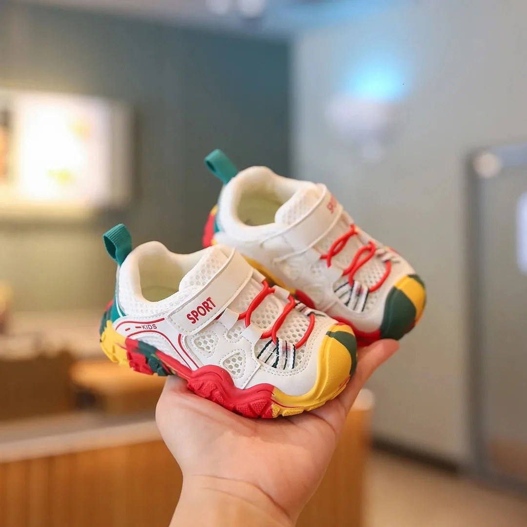 Summer Childrens Casual Sports Mesh Breathable Boys Girls Walkers Soft Soles Antiskid Walking Shoes Baby Sneakers C260130