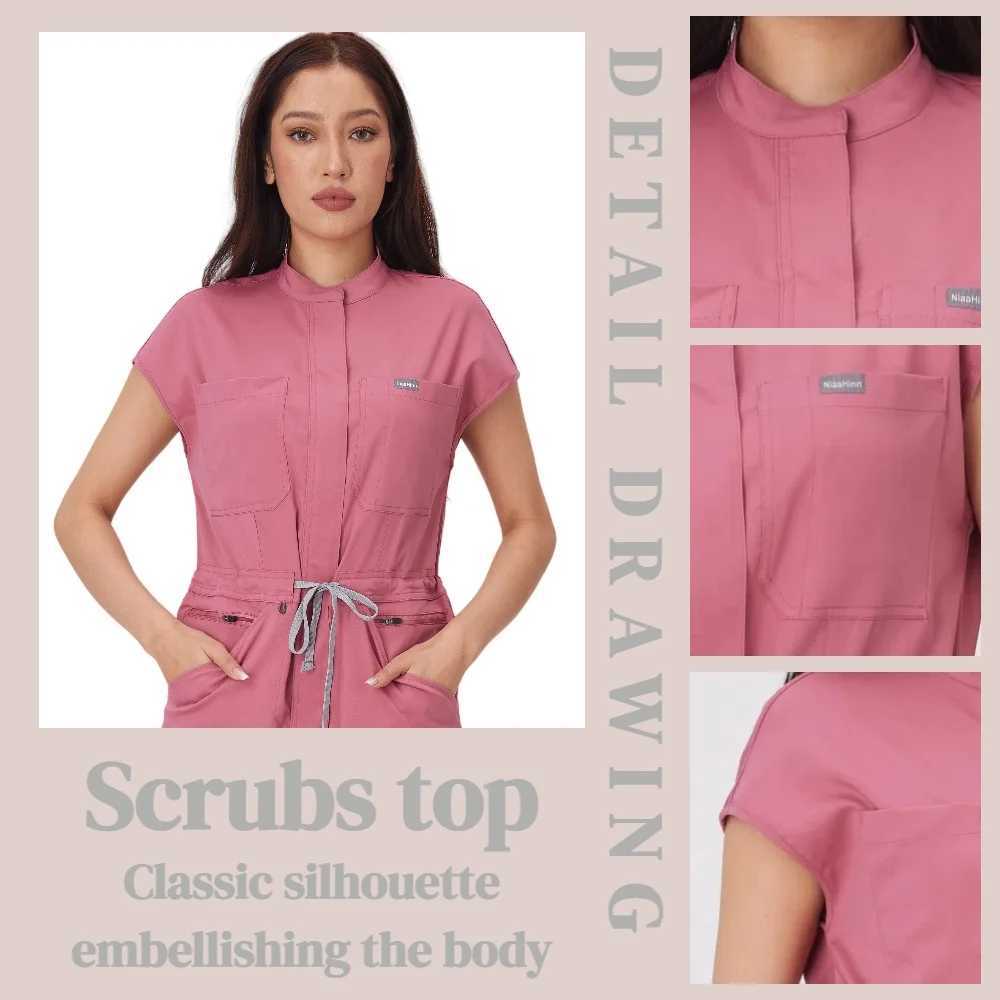 High quality beauty clothing medical work clothes surgical nursing uniforms pet clinic clothing shampoo uniforms jumpsuits X250410