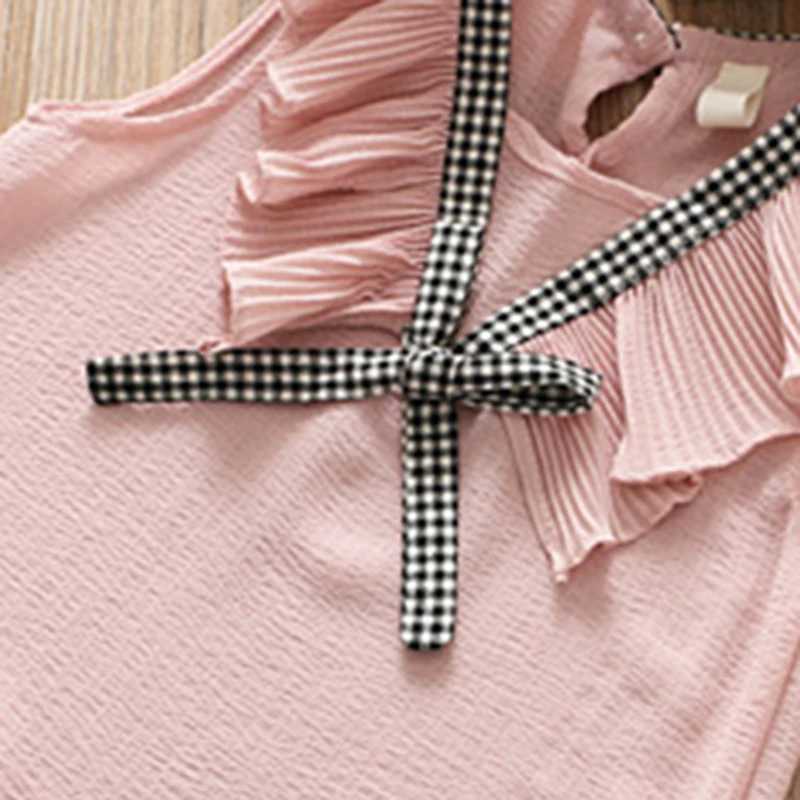 Melario casual girls clothing set summer girls clothing childrens vest+flat shorts 2PCS girls clothing set 2-6 years of clothingXJ250410