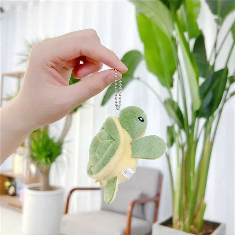 1 plush turtle toy filled with cute small keychain pendant for childrens toys childrens gift keychain W250411