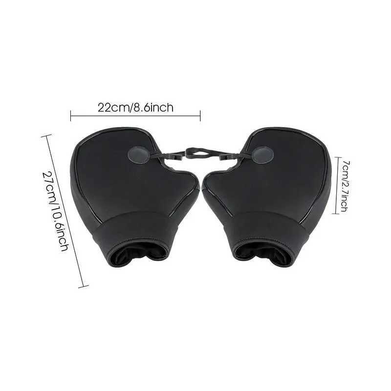 Motorcycle WarmHandlebar Muff Grip Handle Bar Muff Rainproof Riding Protective Winter Scooter Thick Warmer Thermal Cover Gloves S25118