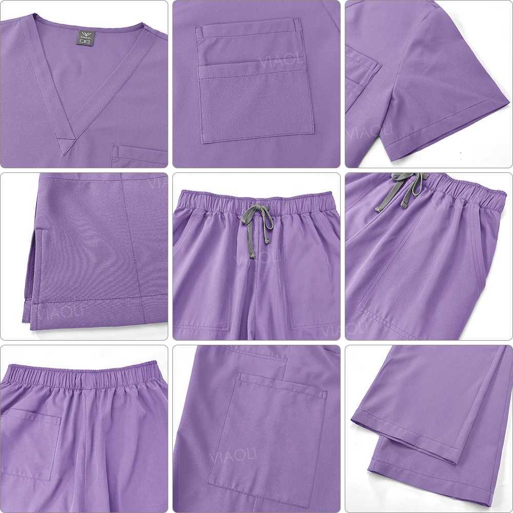 prices Womens surgical gowns laboratory coats with pockets dental scrub veterinary uniforms soft care articles X250410