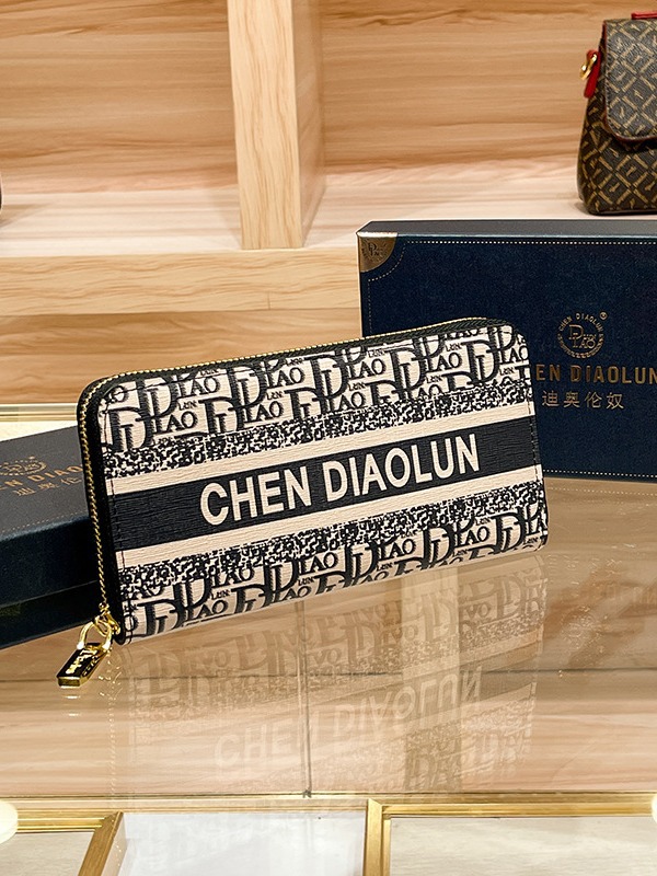 Light luxury brand cowhide wallet card holder new trendy bag long hand-held mobile phone integrated ladies leather clutch bag