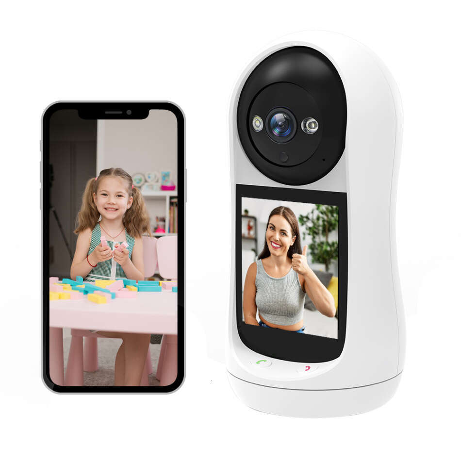 Video call wireless WiFi camera 360 degrees one touch Bluetooth call remote 3M screen bobblehead